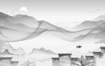 大气 新现代灰山水 Tif分层