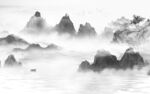 客厅新山水灰色画 TIF分层