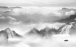 意境新山水灰色画 TIF分层