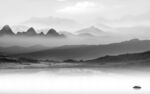 最新现代山水墙画 TIF分层