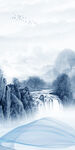 流水现代山水玄关 TIf分层