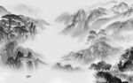 客厅简约灰色山水 tiF分层