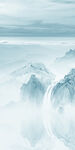 中式新品玄关山水 Tif分层