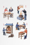 北京烤鸭制作过程图鸭坯充气上色