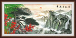 岁寒三友图国画松竹梅沙发背景墙