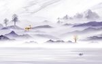 大气最新款山水画 tIf分层
