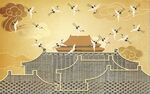 新中式背景墙 