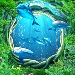 幻海底世界吊顶背景