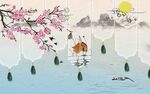 新中式背景墙 现