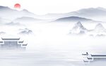 别墅现代中式山水 tIf分层