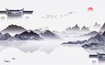 意境 现代中式山水 tIf分层