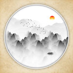  禅意山水画