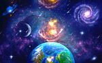 唯美星空星球