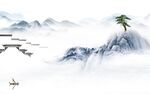新款山水电视背景 TIf分层