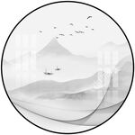 圆形山水画
