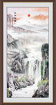 竖幅山水画