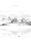 竖幅山水画