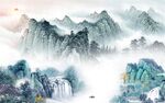 国画意境新品山水 tif分层