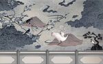 新中式背景墙