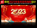 2023兔年展板