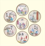 复古农家乐墙壁挂画