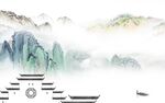 高档 简约新山水画 Tif分层