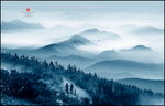 水墨山峰