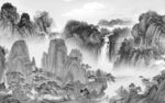 国画新人气山水画 Tif分层