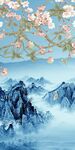 极简山水新玄关画 Tif分层