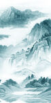 高清 山水玄关框画 Tif分层
