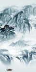 高档 山水新玄关画 Tif分层