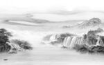 背景墙新上架山水画 tiF分层
