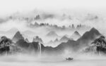 新款高档简约山水 tiF分层