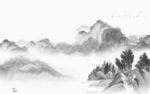 客厅新品简约山水 Tif分层