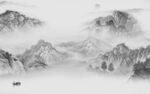 中式最新山水框画 Tif分层
