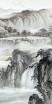 国画 高端玄关山水 TiF分层