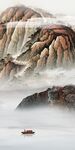 大气 中式山水玄关 TIf分层