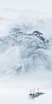 新中式风景山水玄关画