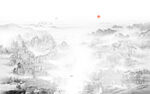 山水水墨画