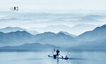 水墨山