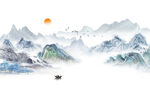 水墨山水画