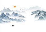 水墨山水画