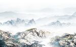 简约 客厅新山水画 tIF分层