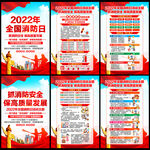 2022年全国消防日宣传展板