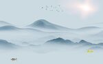 高档 新别墅山水画 tIf分层