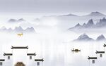 简约 客厅新山水画 TiF分层