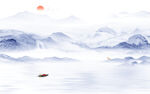 最新 电视背景山水 TIF分层