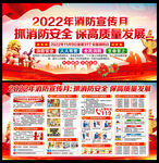 2022年全国消防宣传月展板
