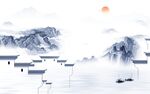 别墅 最新山水框画 TIF分层
