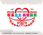 物业服务中心文化墙设计图片